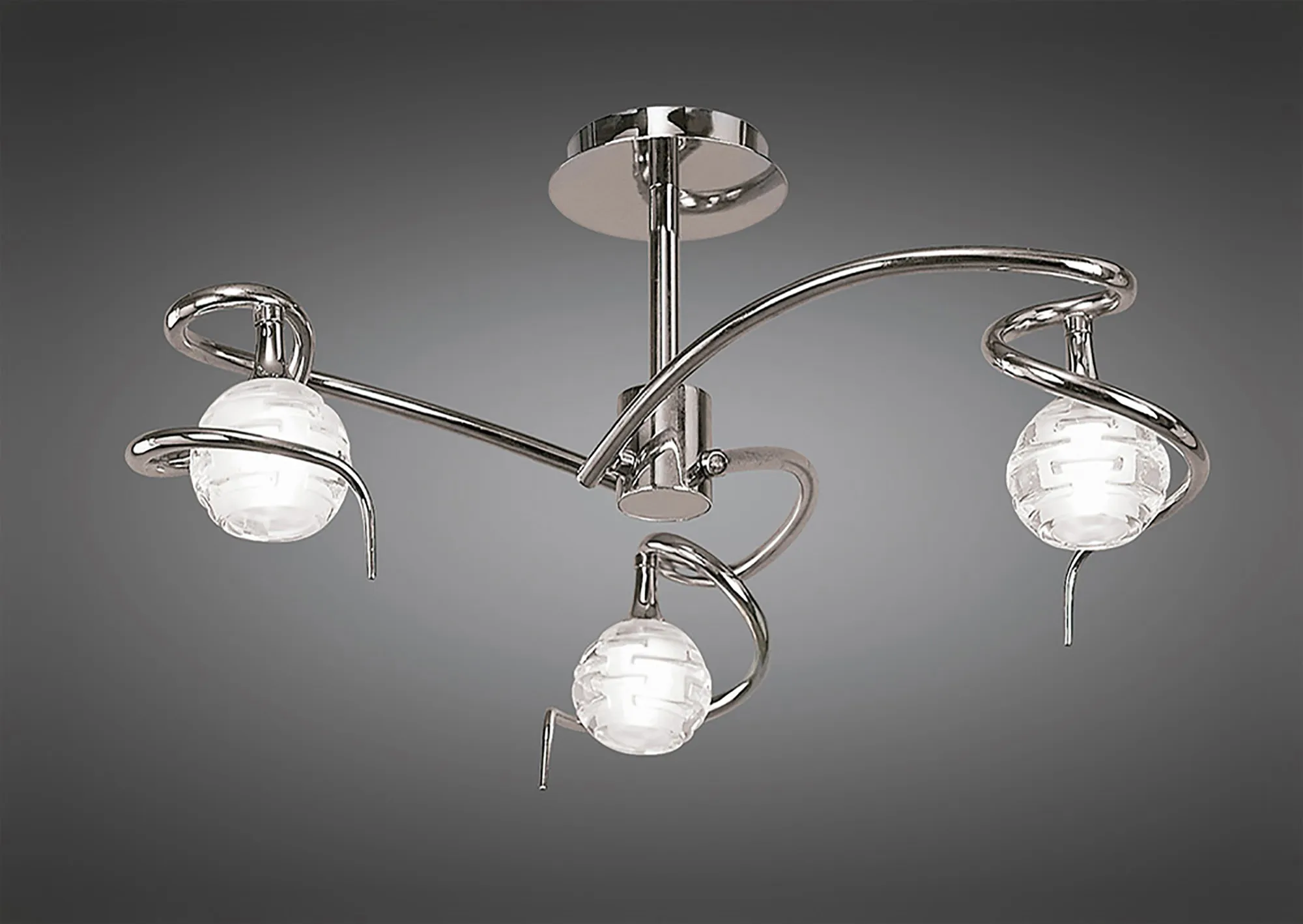Dali Polished Chrome Ceiling Lights Mantra Semi Flush Fittings Dali Polished Chrome Ceiling Lights Mantra Semi Flush Fittings